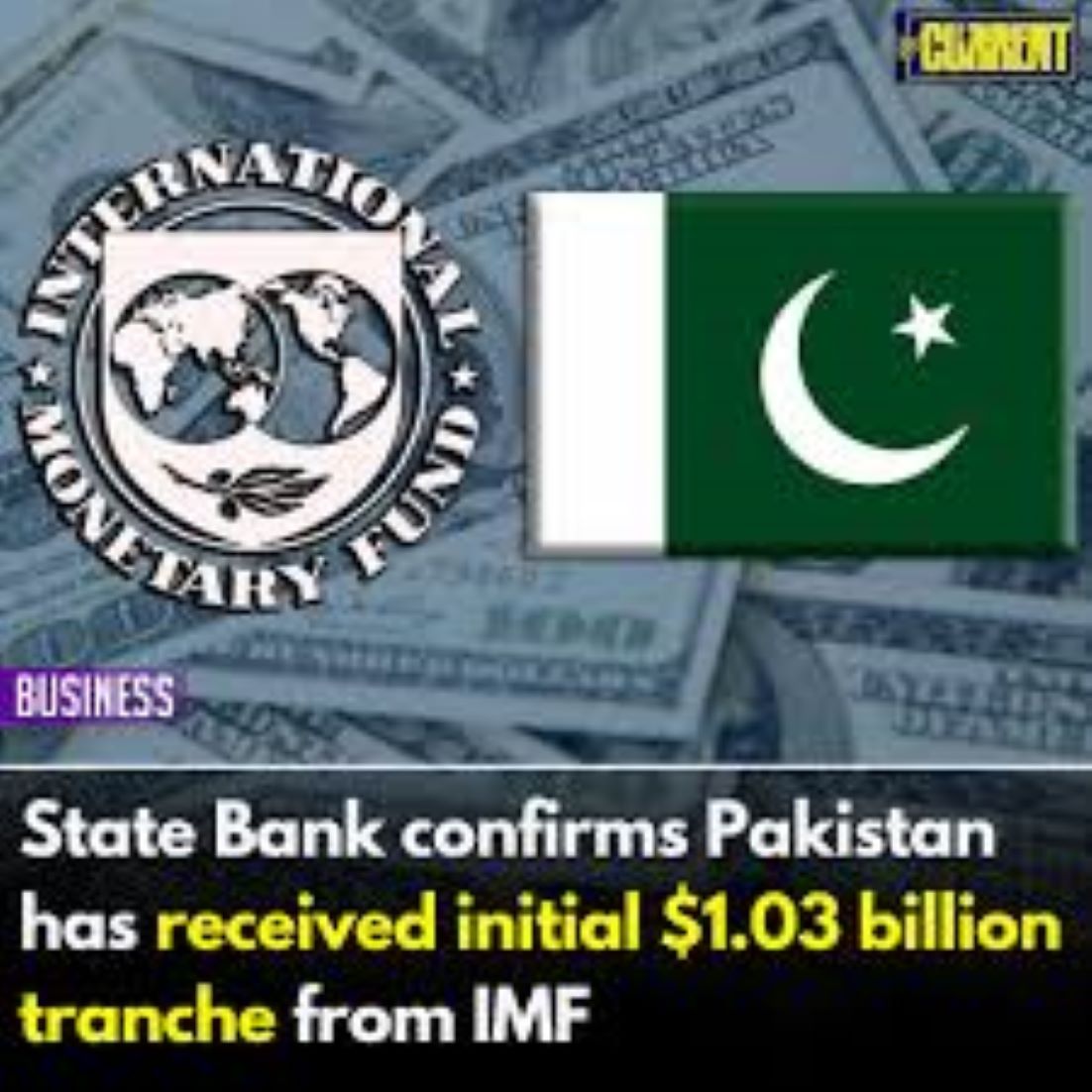 Pakistan Received 1.03 Billion USD From IMF: State Bank