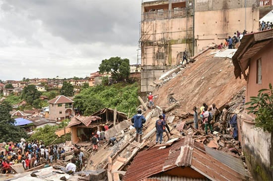 Sierra Leone: At least eight dead after 7-storey building collapse