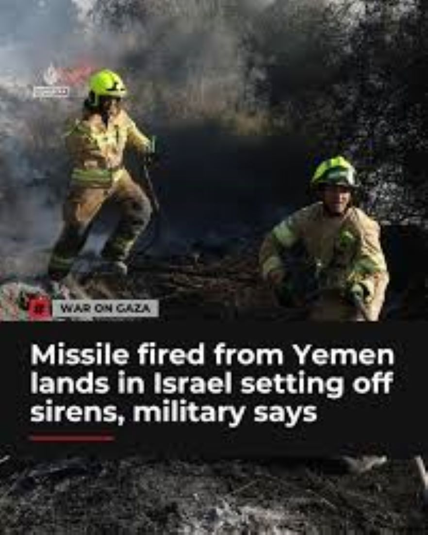 Missile From Yemen Sets Off Air Raid Sirens In Tel Aviv