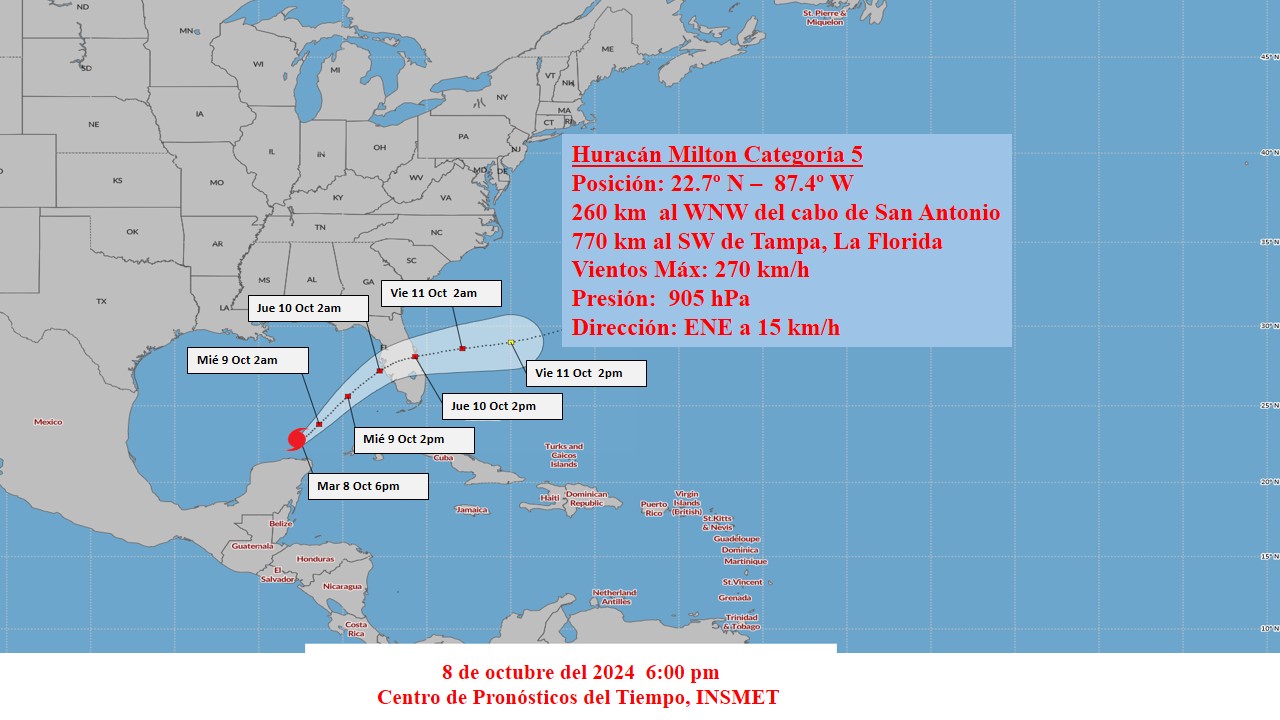 Cuba expects storm surge and coastal flooding from Hurricane Milton