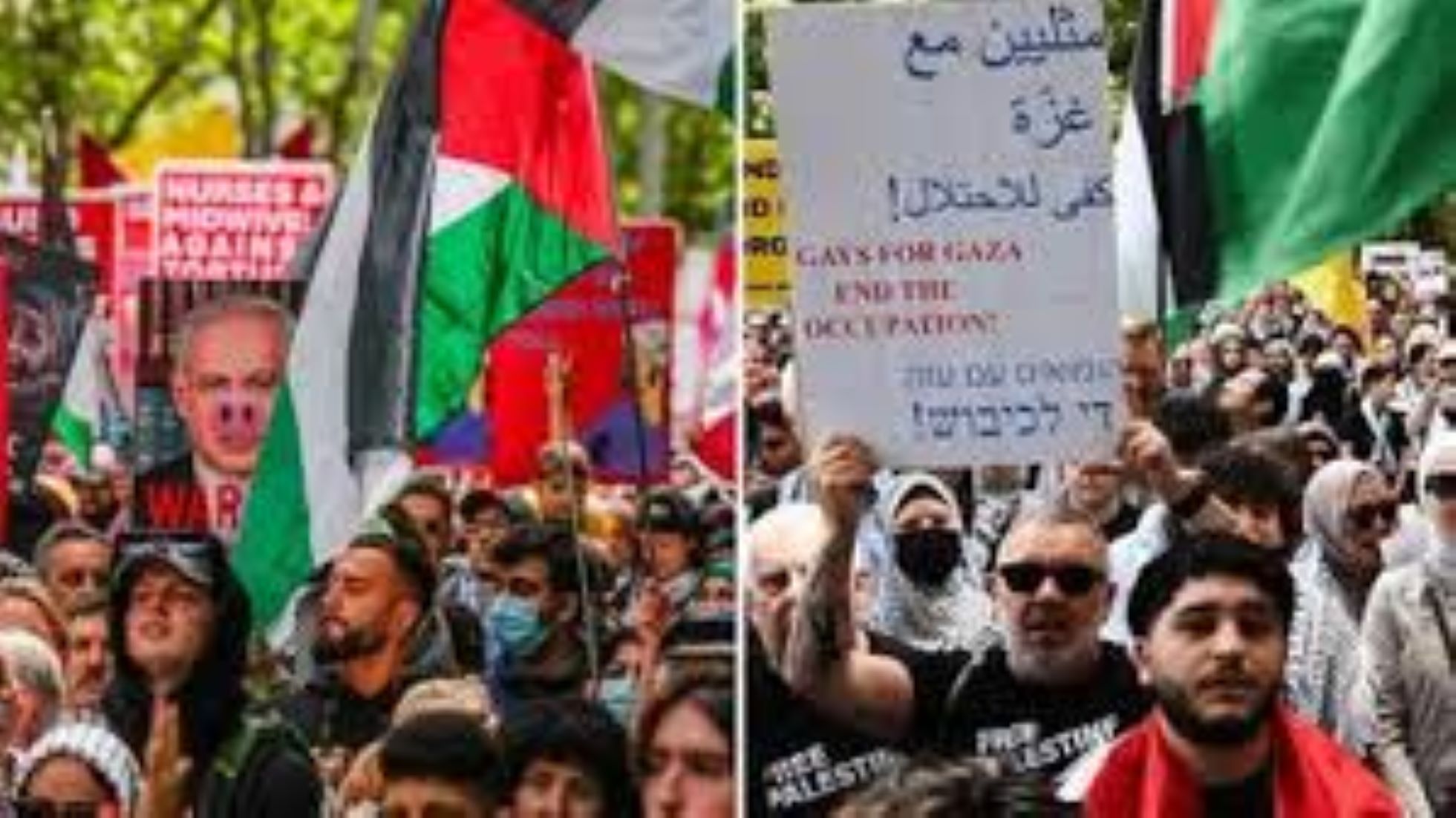 Pro-Palestinian Protesters March Through Streets Of Sydney, Other Australian Cities