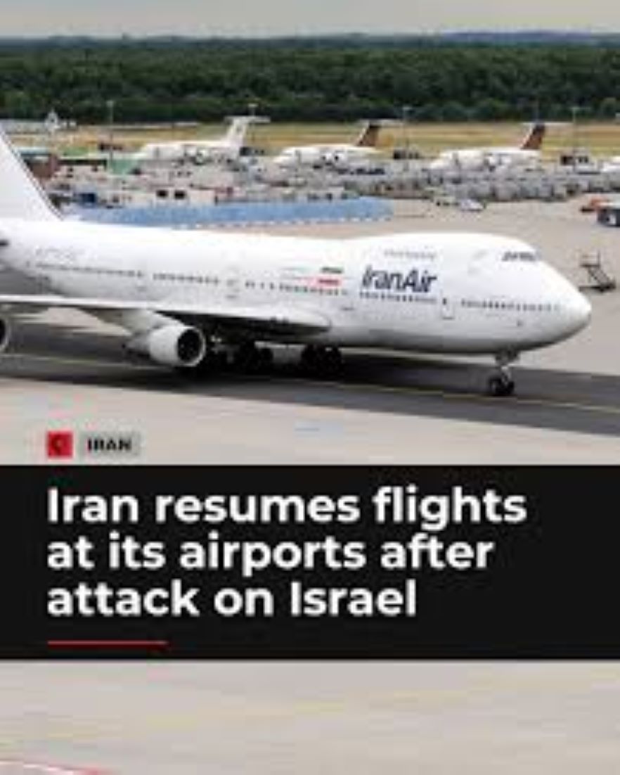 Iran Resumes Flights After Missile Attacks On Israel