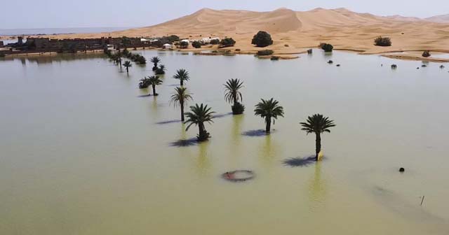 Rare Sahara floods bring Morocco’s dried-up south back to life