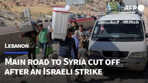 Israeli Zionist Strikes Cut Off Road Between Lebanon, Syria