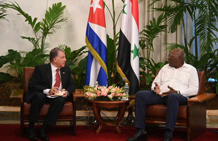 Cuban VP praises long-lasting friendship ties with Syria