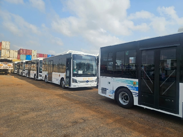 Ghana: Electric buses promised by VP Bawumia arrive