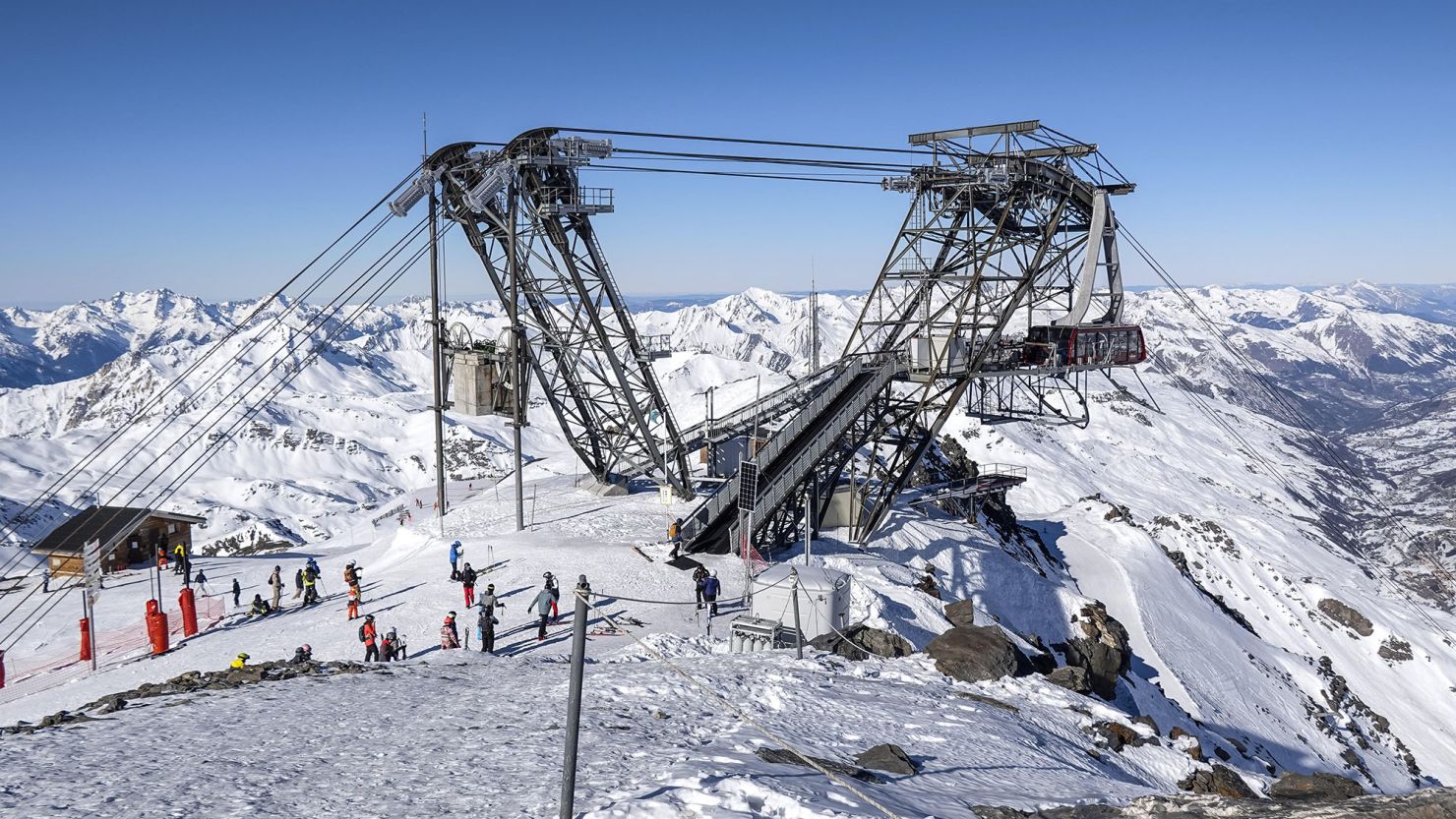 Eight injured after cable car crashes at Europe’s highest ski resort