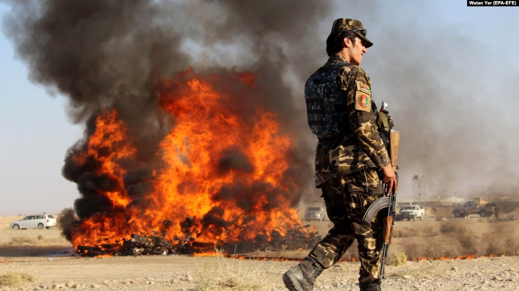 Afghan Forces Dismantle Nine Drug Labs, Set Ablaze 16,600 Kg Illicit Drugs