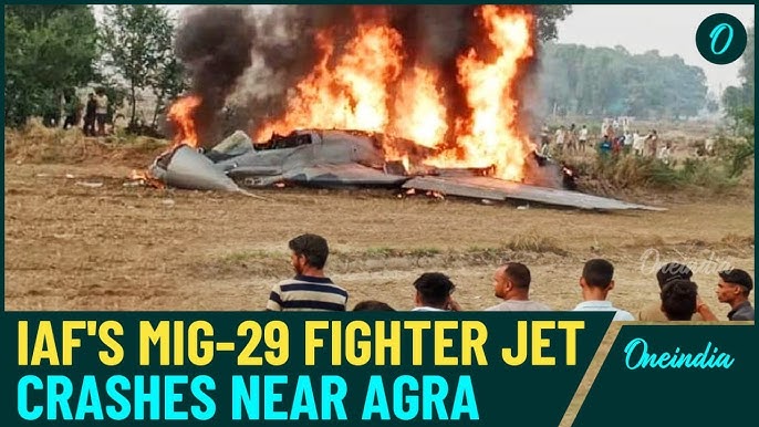 Indian Air Force Mig-29 Fighter Aircraft Crashed