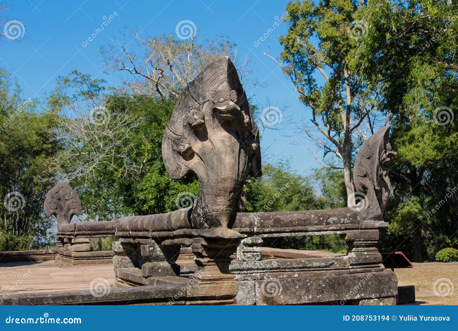 Restoration Work On Ancient Sea-Creature Sculpture In Cambodia’s Angkor Complex Completed