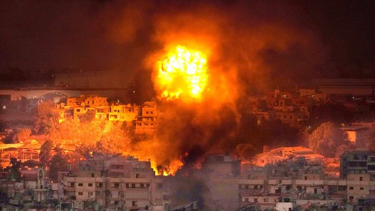 Zionist Israel Strikes Beirut’s Southern Suburb Of Dahieh With New Heavy Airstrikes