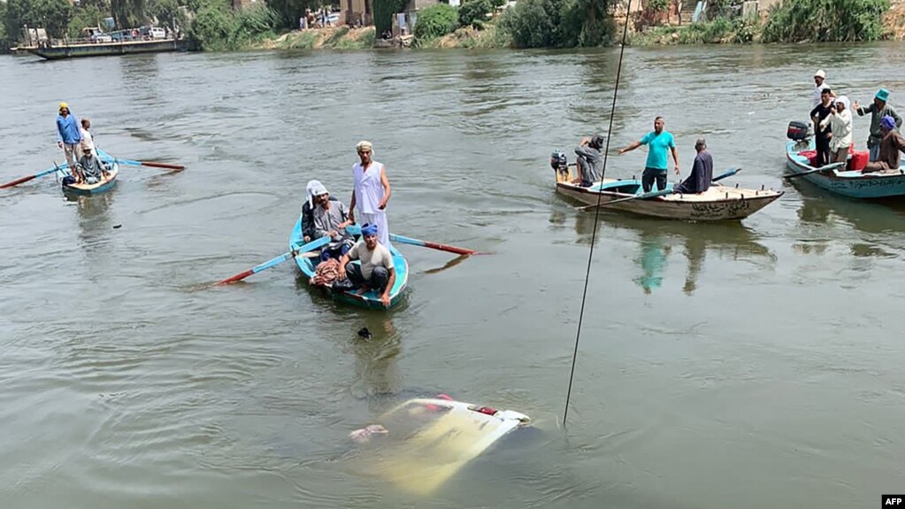 Four Dead, 10 Missing As Minibus Plunged Into Canal In Egypt’s Asyut