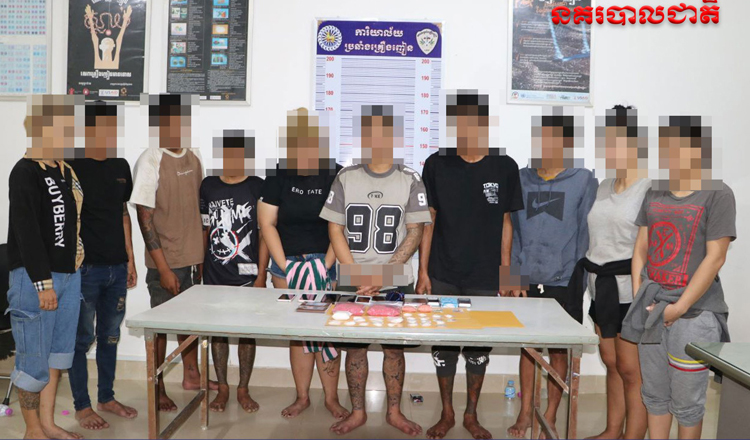 Cambodia Arrested 10 Thais For Trafficking Over 10,000 Meth Pills