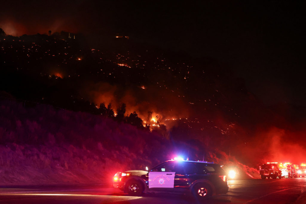 US wildfires: New wildfires flare in Southern California as dangerous winds return