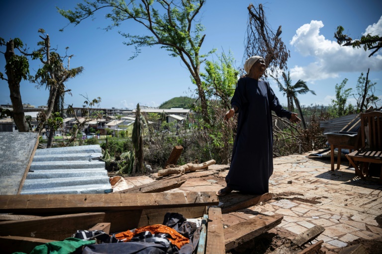 Mayotte families left homeless by cyclone leave shelters