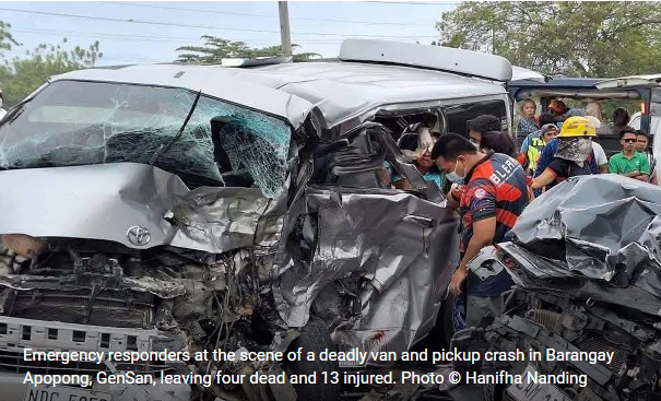 Four Dead, 13 Injured In Southern Philippine Collision