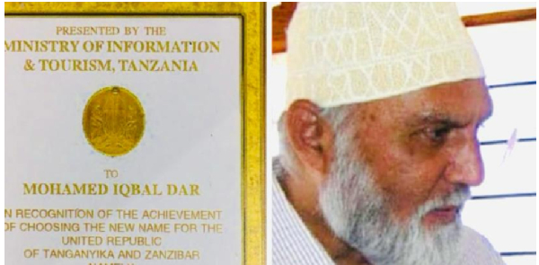 Mohammed Iqbal Dar, who coined the name ‘Tanzania’ dies at 80