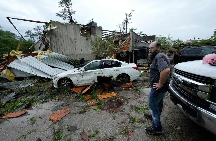 Severe Storms Batter U.S. South, Causing Damages