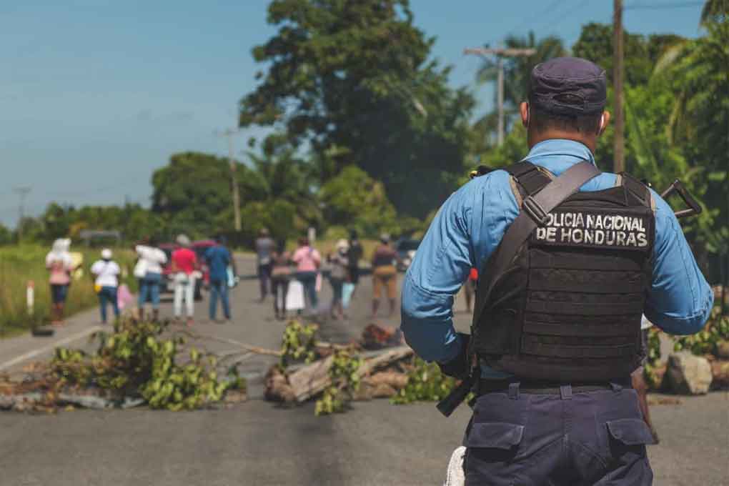 Honduran police seize 14 bales of cocaine